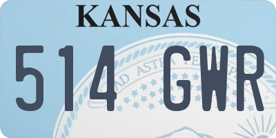 KS license plate 514GWR