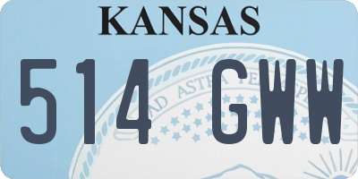KS license plate 514GWW