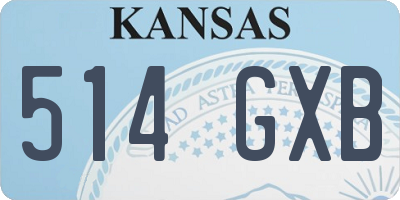 KS license plate 514GXB