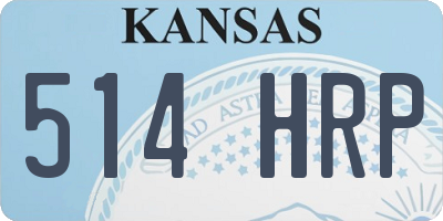 KS license plate 514HRP