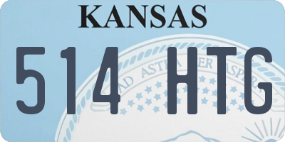 KS license plate 514HTG