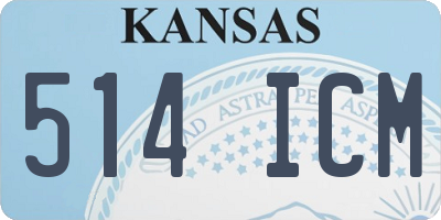KS license plate 514ICM