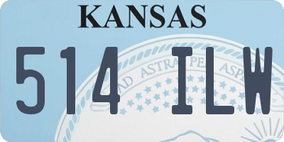 KS license plate 514ILW