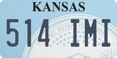 KS license plate 514IMI