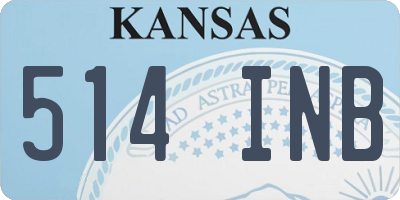 KS license plate 514INB