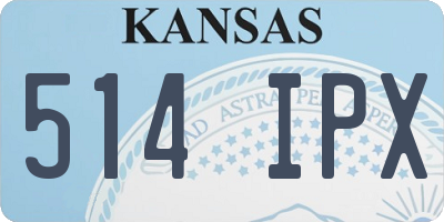 KS license plate 514IPX