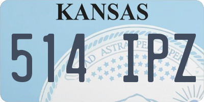KS license plate 514IPZ