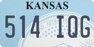 KS license plate 514IQG