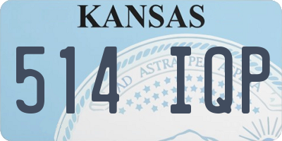 KS license plate 514IQP