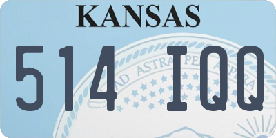 KS license plate 514IQQ