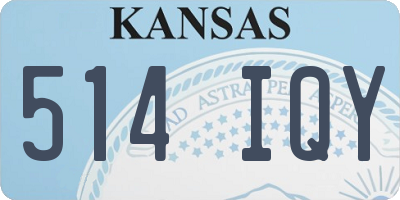 KS license plate 514IQY