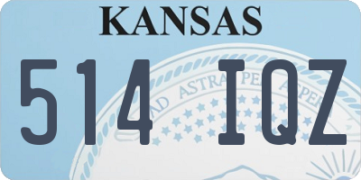 KS license plate 514IQZ