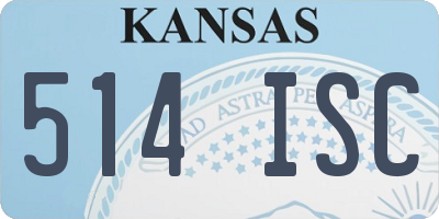KS license plate 514ISC