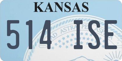 KS license plate 514ISE