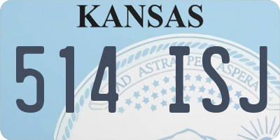 KS license plate 514ISJ