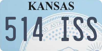KS license plate 514ISS