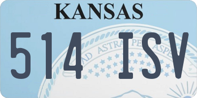 KS license plate 514ISV