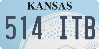 KS license plate 514ITB