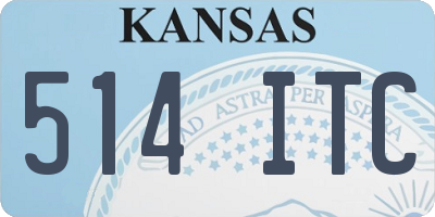 KS license plate 514ITC