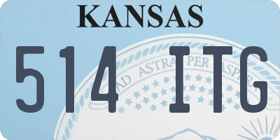 KS license plate 514ITG