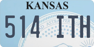 KS license plate 514ITH