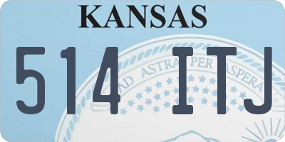 KS license plate 514ITJ