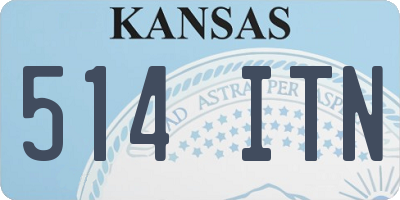 KS license plate 514ITN