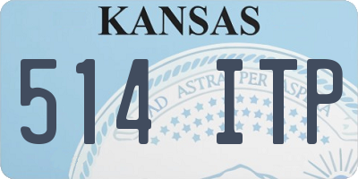 KS license plate 514ITP