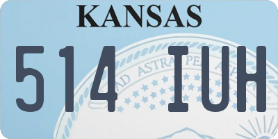 KS license plate 514IUH