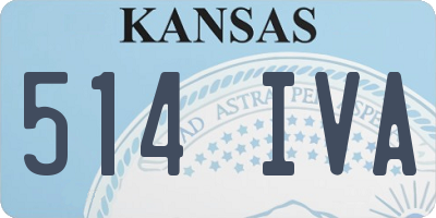 KS license plate 514IVA