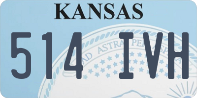 KS license plate 514IVH