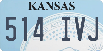 KS license plate 514IVJ