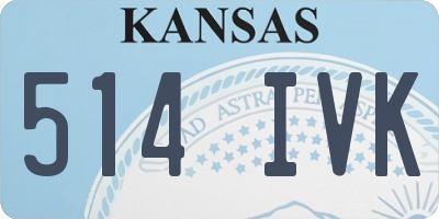 KS license plate 514IVK