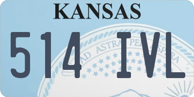 KS license plate 514IVL