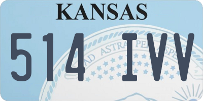 KS license plate 514IVV