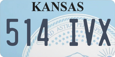 KS license plate 514IVX