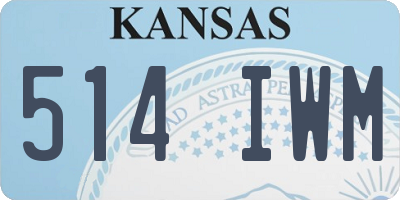 KS license plate 514IWM
