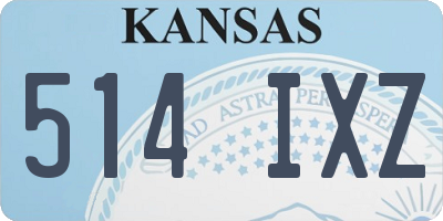 KS license plate 514IXZ