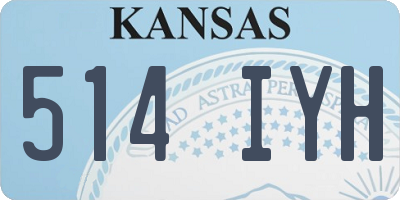 KS license plate 514IYH