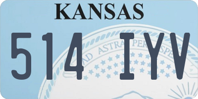 KS license plate 514IYV