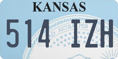 KS license plate 514IZH