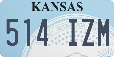KS license plate 514IZM
