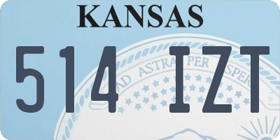 KS license plate 514IZT