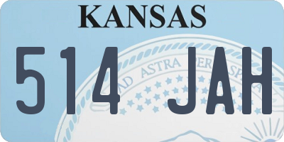 KS license plate 514JAH