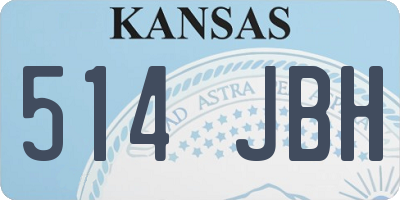 KS license plate 514JBH