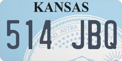 KS license plate 514JBQ