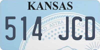 KS license plate 514JCD