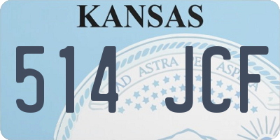KS license plate 514JCF