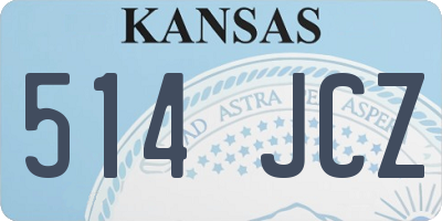 KS license plate 514JCZ