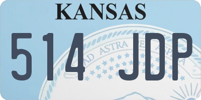 KS license plate 514JDP